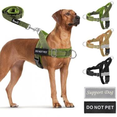 Imagem de Arnês para cães SlowTon No Pull Heavy Duty com coleira para cães XL