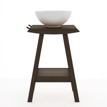 Imagem de Bancada Frida Estrutura Stain Nogueira 75cm - 68698 - Sun House