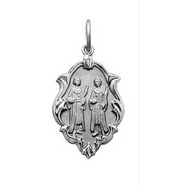 Imagem de Pingente Pequeno 1.3cm Nossa Senhora Aparecida Ouro 18k Branco k070 - 