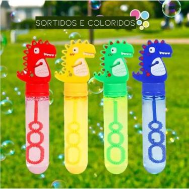 Imagem de kit 24 brinquedo infantil bastão bolinha de sabão lembracinha de festa