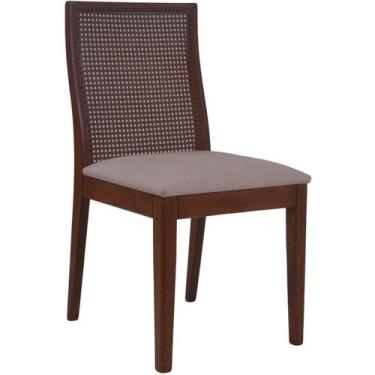Imagem de Cadeira Arizona Madeira Maciça Tela Sextavada - Refinatto, Castanho