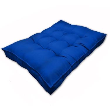 Imagem de Almofada Futon Alto Oxford 120x100 Pallet Gigante Qualidade Azul Royal