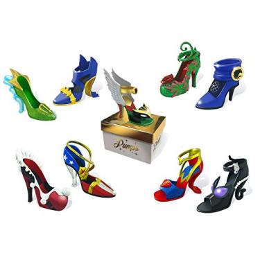 Imagem de Cryptozoic Entertainment DC Pumps - 12 Blind Boxes - Miniature 2.25" High-Heeled Shoes Inspired by The Heroines and Villainesses - 9 Unique Characters, 3 Possible Deco Variants