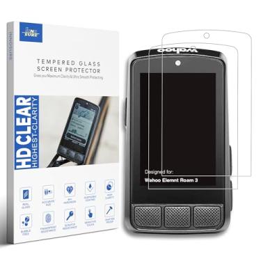 Imagem de INNOSURE [Pacote com 2] Protetor de tela de vidro temperado para computador Wahoo Elemnt Roam V3 Bike 2,8 polegadas, tela sensível ao toque Roam 3, acessórios antiarranhões/impressões digitais (HD