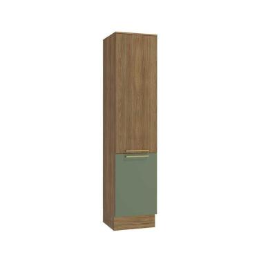 Imagem de Paneleiro De Cozinha Botanic M619 2 Portas 50cm Nogueira Fosco/verde Oliva - Kappesberg
