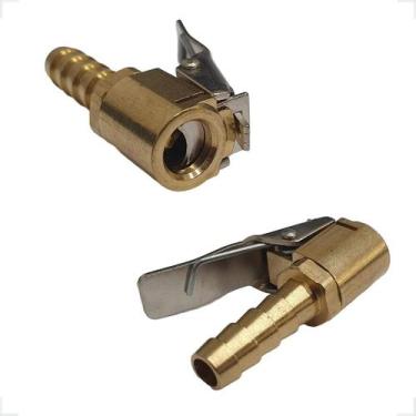 Imagem de Kit 2 Bico Inflador Tipo Presilha Encher Pneus Câmaras 5.16 - BREMEN