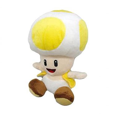 Imagem de Super Mario Brothers Pelúcia Toad Amarelo 18cms Oficial Nintendo