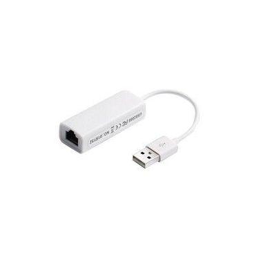 Imagem de Cabo Adaptador De Rede Usb 2.0 Para Rj45 10/100 Ethernet branco 4064 -