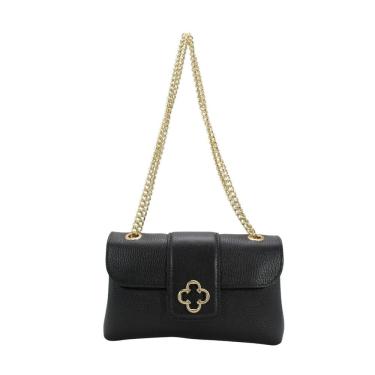 Imagem de Bolsa Feminina Capodarte Couro Preta
