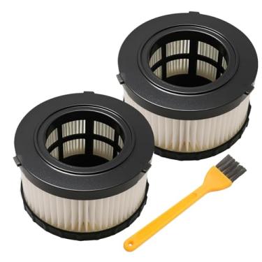 Imagem de MDEOOSKY Pacote com 2 filtros HEPA com escovas de limpeza, substituição para aspirador de pó seco e úmido Dewalt DC5151H DC515 DCV517 DCV517B