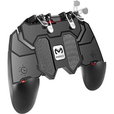 Imagem de Controlador de jogos móvel com gatilhos L1R1 L2R2, controle móvel PUBG com operação de 6 dedos, controle remoto de joystick para 4,7 a 6,5 polegadas, Android, iOS, celular,