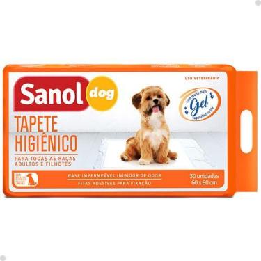Imagem de Tapete Higiênico Sanol Dog Grande Gel Absorvente 30 Unidades