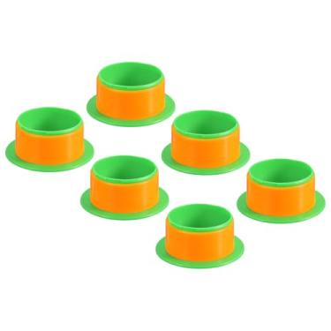 Imagem de PATIKIL Alça retrátil de 10 cm, 6 peças, dispensador de filme elástico de plástico para 76 mm acima do núcleo de móveis, embalagem móvel, verde