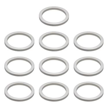 Imagem de ECSiNG Anel redutor de 10 peças, anel redutor de aço inoxidável 304, 25,4 x 20 x 2 mm, compatível com a cabeça do cortador de grama Stihl Gearbox