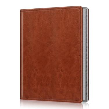 Imagem de FINTIE Álbum De Fotos 5X7 - 52 Bolsos, Pequena Capacidade, Capa Couro Vegano Premium, Álbuns Carteira Portáteis, Livro Para Casamento, Família, Meninos E Meninas, Obras Arte, Marrom Vintage