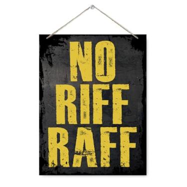 Imagem de Decoração de parede rústica, placas de bar de caverna humor, sem rifa, placa de madeira pendurada, placas de madeira engraçadas para bar em casa, pub, galpão, garagem, presentes de decoração de parede