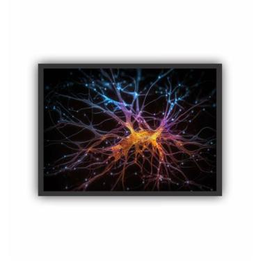 Imagem de Quadro Decorativo Psicologia Neurônio Psiquiatria - Genérica, 45x33