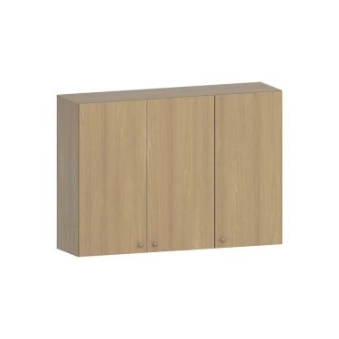 Imagem de Armário Aéreo De Cozinha 120cm 3 Portas Classic Luciane Móve Freijó/freijó