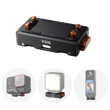 Imagem de VRIG Suporte adaptador de sapata fria com liberação rápida magnética, suporte de adaptador de liberação rápida magnético compatível com Insta360 X5/X4/X3/Ace/Ace Pro/Ace Pro2