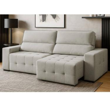 Imagem de Sofá 3 Lugares Retrátil Reclinável 210cm Veludo Village Ferguile