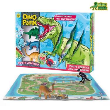 Imagem de Tapete Infantil 70x80 Cm Tatame de Atividades 3 Dinossauros - Samba To