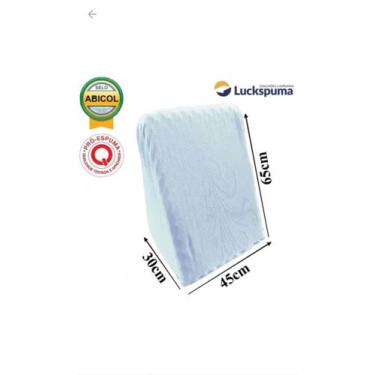 Imagem de Travesseiro Triangular Encosto - luckspuma, Branco