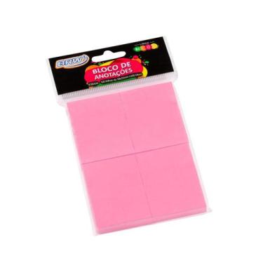 Imagem de Bloco adesivo 38x51 100 fls rosa Brw