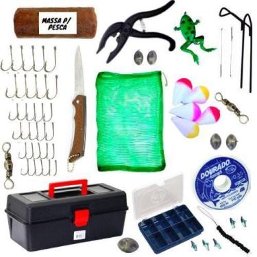 Imagem de Caixa Completa Acessórios Kit Pescaria Isca Massa Pronta - Sekyped