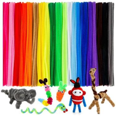 Imagem de Limpadores de cachimbo Caydo 200 PCS Chenille Stems 20 cores 30 cm