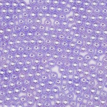 Imagem de Miçanga Passante Pérola Abs Lilás 6mm 500pçs 75g - Macall