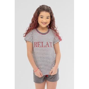 Imagem de Pijama Infantil Algodão Relax - Praqnome, Mescla, 04