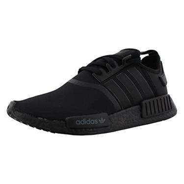 Imagem de adidas Originals Tênis masculino NMD_r1 Primeknit, Núcleo preto/núcleo preto, 5