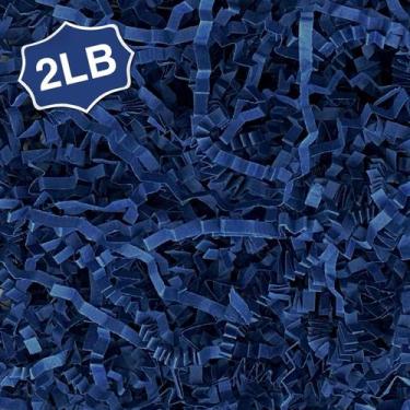 Imagem de Enchimento para trituração de papel cortado enrugado Corlcol 1 kg azul