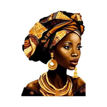 Imagem de Arte Africana Colorida Retro Clássica Em Tela Impressões De Pintura Pa