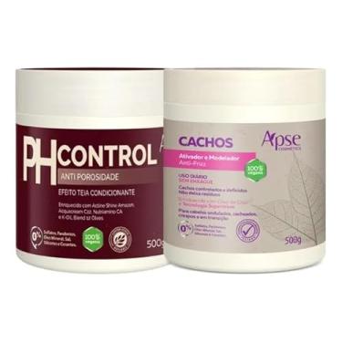 Imagem de Kit Apse Cachos Anti Porosidade Creme Pentear Ativador De Cachos + Mascara Ph Control 500g