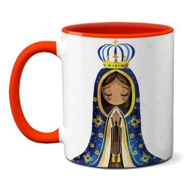 Imagem de Caneca Nossa Senhora Aparecida Oração Dai-nos A Benção Mãe (Vermelha)