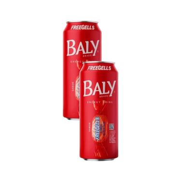 Imagem de Kit 2 Energético Baly Energy Drink Freegells Cereja Sabor Refrescante 473ml