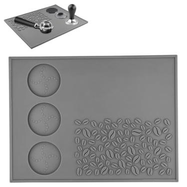 Imagem de Tapete de café expresso, tapete de silicone para barista, tapete de adulteração de café antiderrapante, tapete de adulteração de café, lavável na lava-louças, almofada de calcadeira de canto de 30 ×