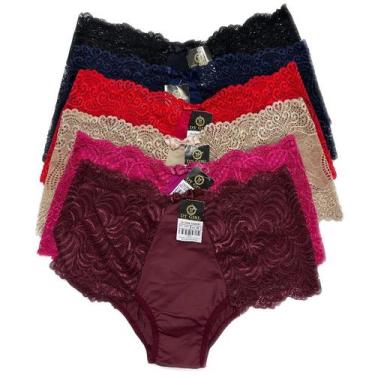 Imagem de KIT3 Calcinha Confort Dy Girl calcinha cós alto de microfibra e latera