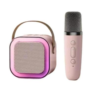 Imagem de Máquina De Karaokê Portátil Bluetooth 5.3 Com Microfones Sem Fio Para 