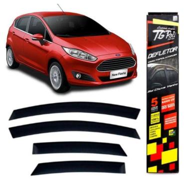 Imagem de Calha De Chuva Ford New Fiesta Hatch 2011 Até 2019 Acrílica