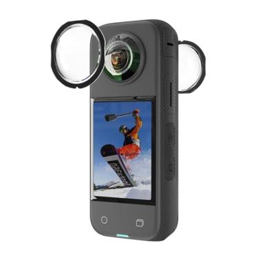 Imagem de LICHIFIT Capa protetora panorâmica para lente adesiva para câmera Insta360 X3 acessórios de proteção de lente pegajosa