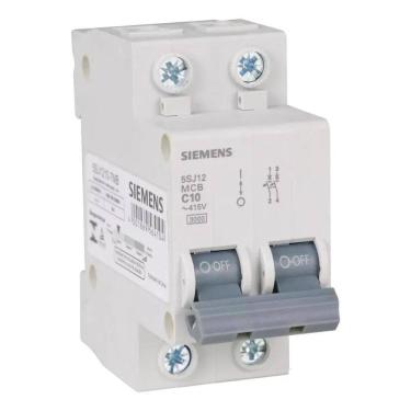 Imagem de 3X Disjuntor Bipolar Siemens Curva C 10/16//20/25/32 A