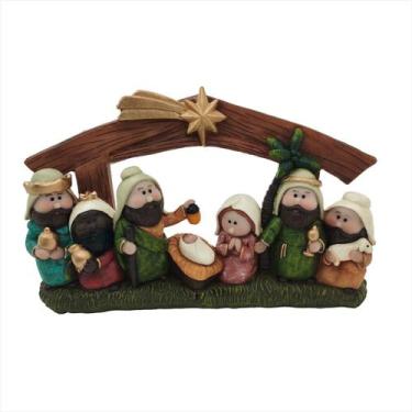 Imagem de Presépio Sagrada Família 7 Figuras Reis Magos 22cm - Magizi