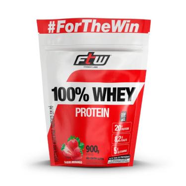 Imagem de 100% Whey Morango Refil FTW 900g