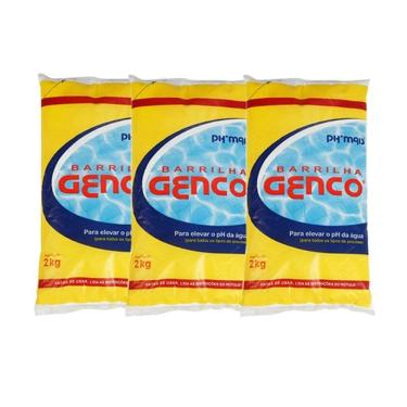 Imagem de Kit 5 Elevador De Ph Barrilha Genco 2kg Para Piscina