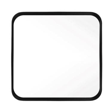Imagem de Espelho Decorativo Urban Preto 50X50Cm Quadrado Cantos