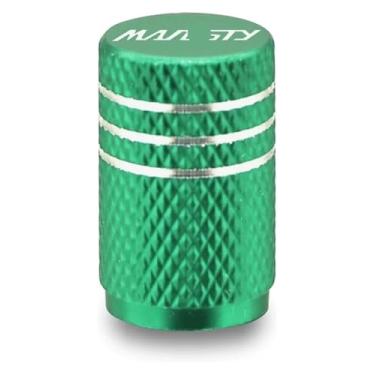 Imagem de Tampas de válvula de pneu de roda Capas de haste de aro de pneu para motocicleta à prova de pó compatível com Y&AMAHA Majesty250 Majesty400 Majesty125 Majesty 250 400 125 (1 peça verde)