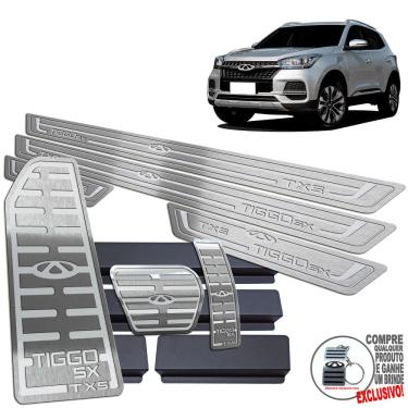 Imagem de Pedaleira Soleira Descanso Prata Tiggo 5X TXS 2019 A 2022