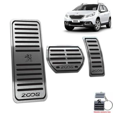 Imagem de Pedaleira E Descanso Peugeot 2008 2015/2019 Automático Preto